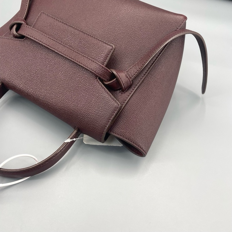 CELINE 賽琳鯰魚包酒紅nano 尺寸約20*20*10cm-15