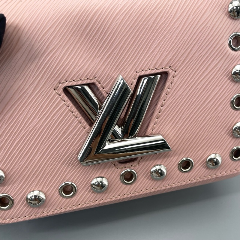 LV twist水波紋鉚釘單肩包 尺寸約23*16*9-17