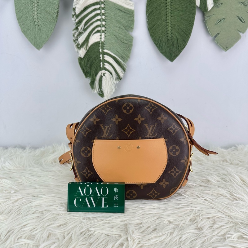 LV Boîte Chapeau Souple MM 老花大圓餅 晶片款單肩斜肩包-4