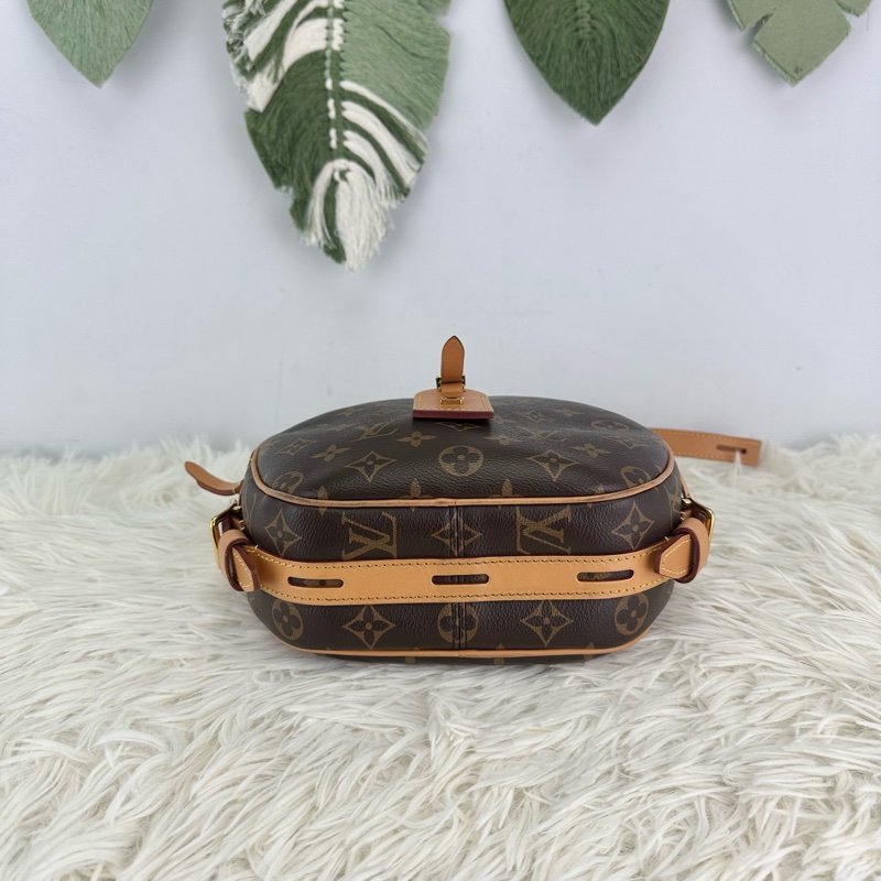 LV Boîte Chapeau Souple MM 老花大圓餅 晶片款單肩斜肩包-5