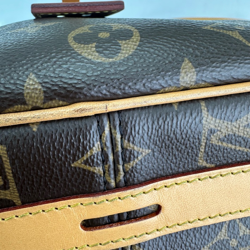 LV Boîte Chapeau Souple MM 老花大圓餅 晶片款單肩斜肩包-12