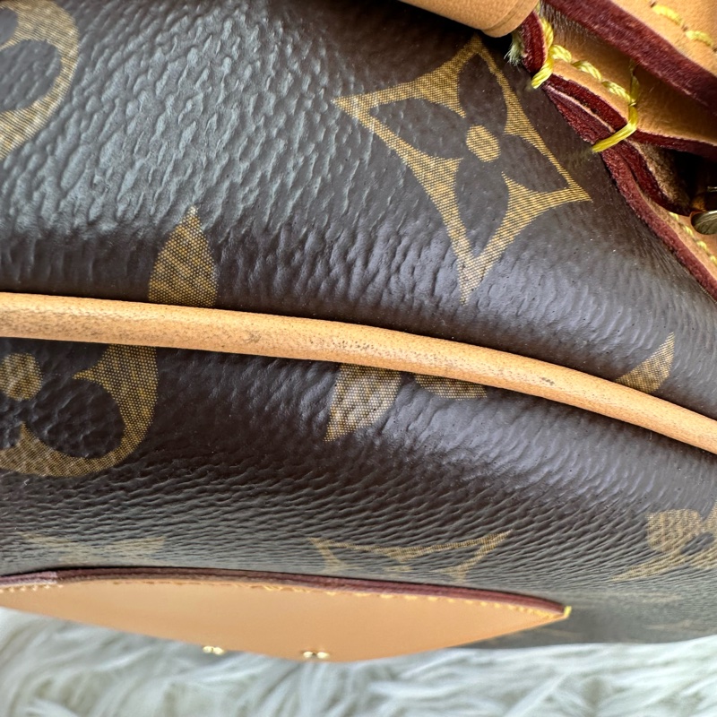 LV Boîte Chapeau Souple MM 老花大圓餅 晶片款單肩斜肩包-15