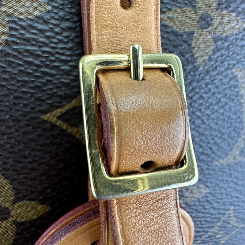 LV Boîte Chapeau Souple MM 老花大圓餅 晶片款單肩斜肩包-25