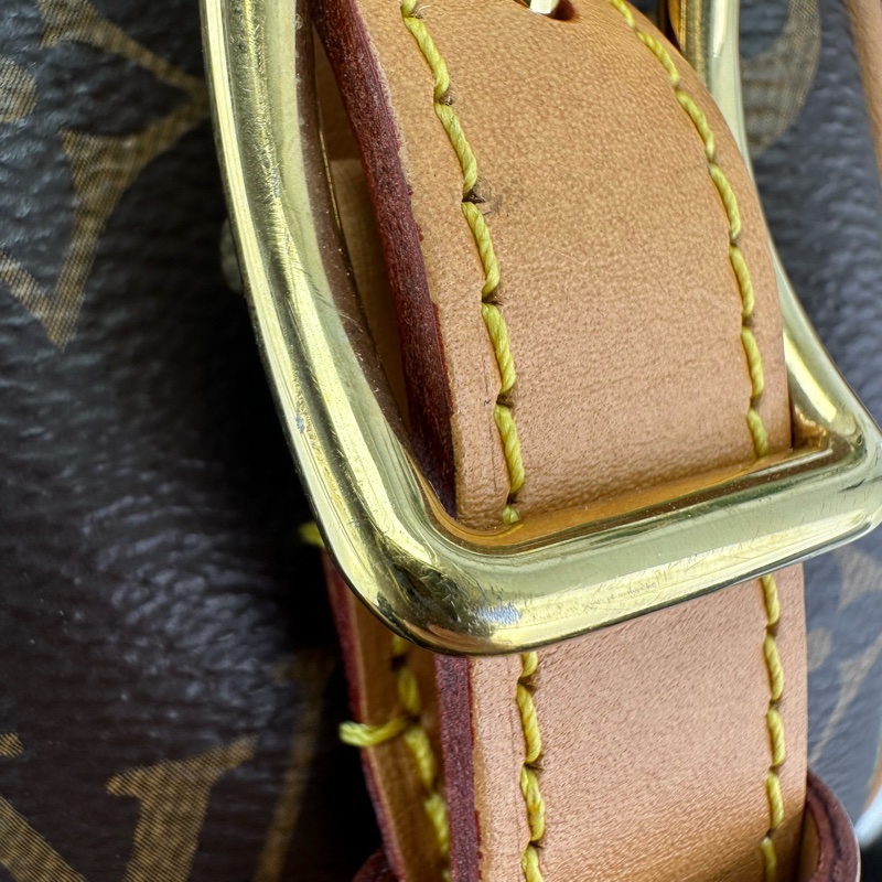 LV Boîte Chapeau Souple MM 老花大圓餅 晶片款單肩斜肩包-26