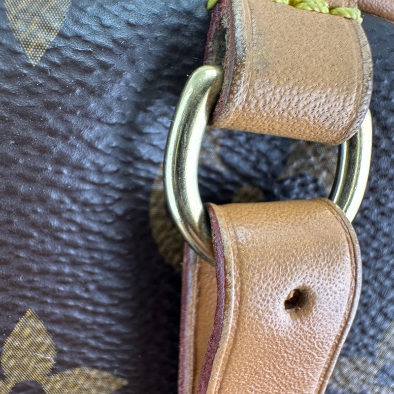 LV Boîte Chapeau Souple MM 老花大圓餅 晶片款單肩斜肩包-27