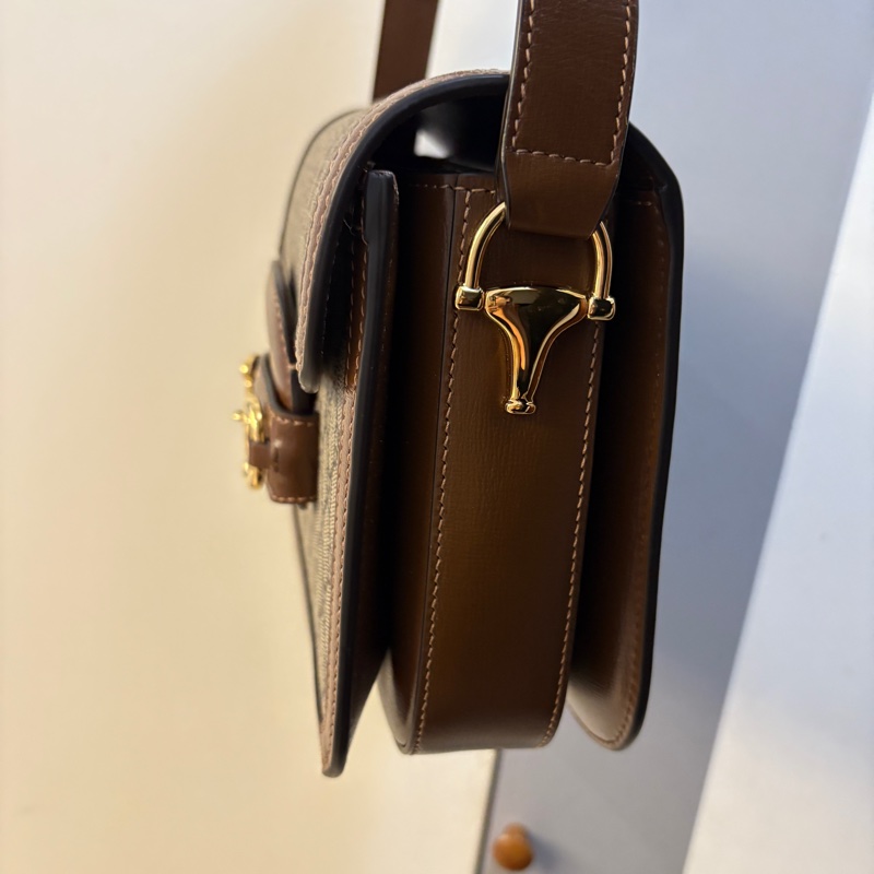 Gucci 1955老花拼棕色小號斜背包-2