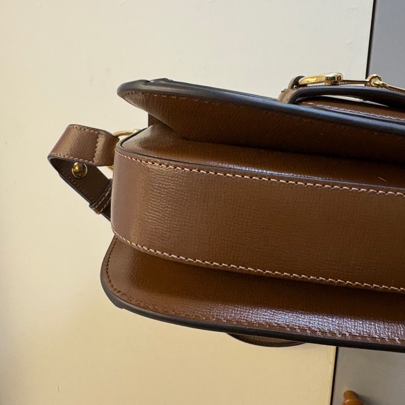 Gucci 1955老花拼棕色小號斜背包-4