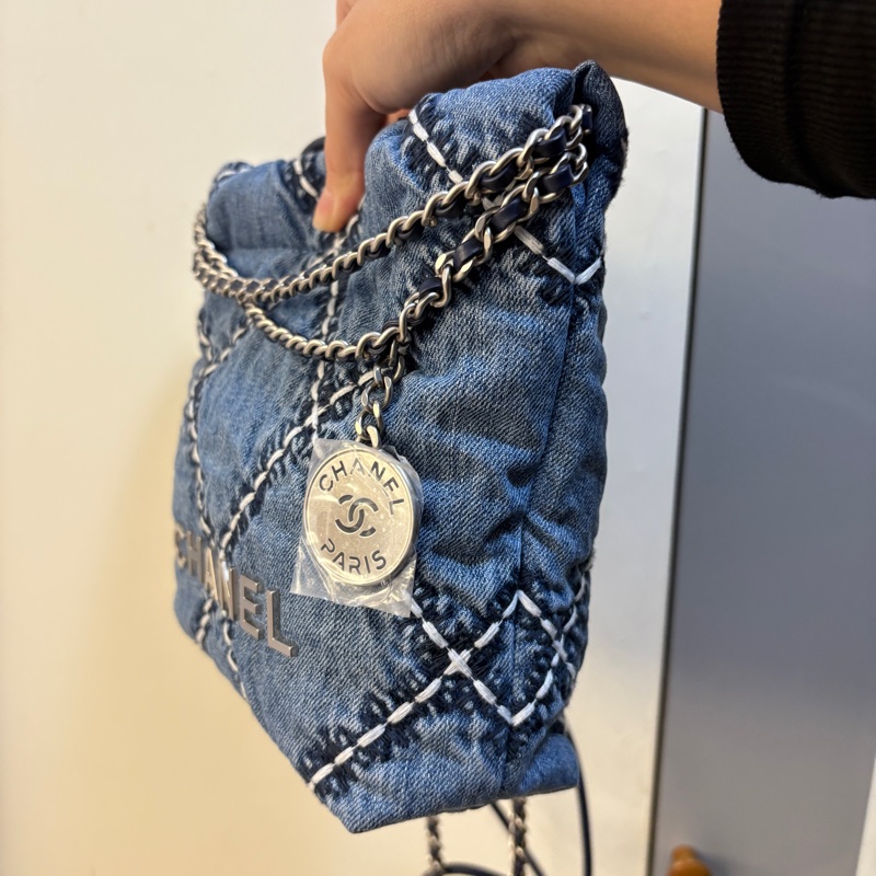 Chanel 牛仔單寧迷你22-2