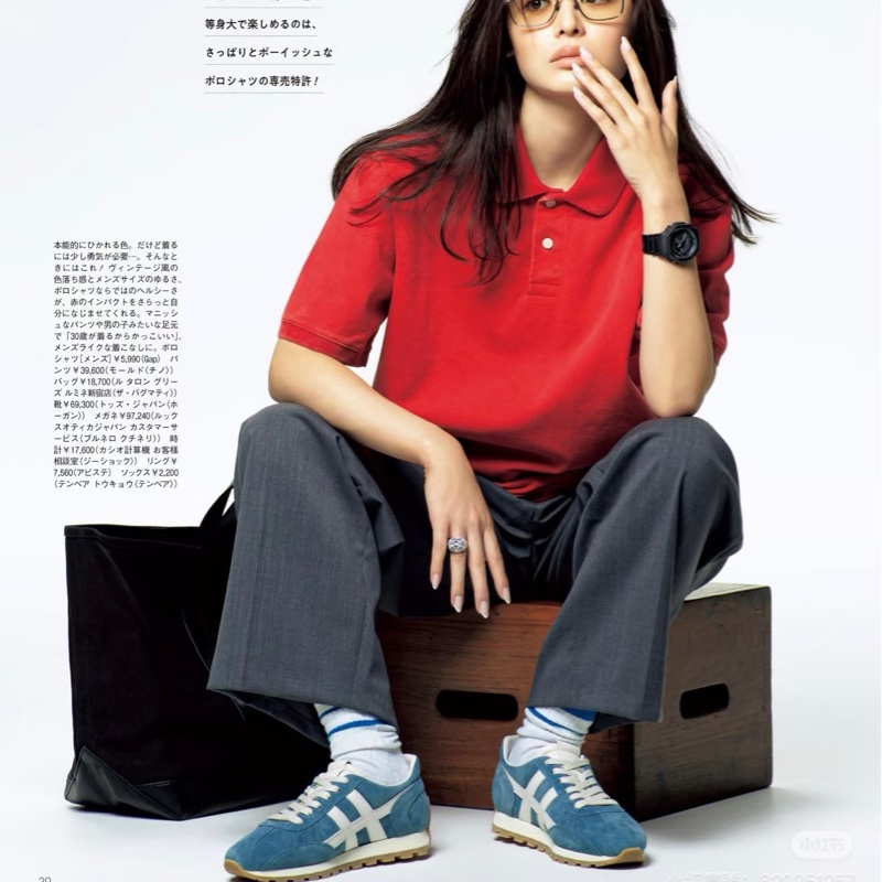 HOGAN復古風格德訓鞋（紅38.5&藍37.5 38）-0