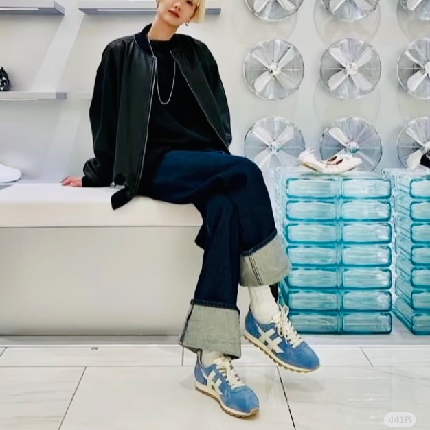 HOGAN復古風格德訓鞋（紅38.5&藍37.5 38）-3