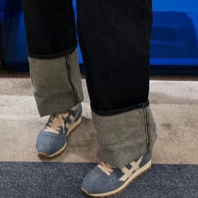 HOGAN復古風格德訓鞋（紅38.5&藍37.5 38）-4