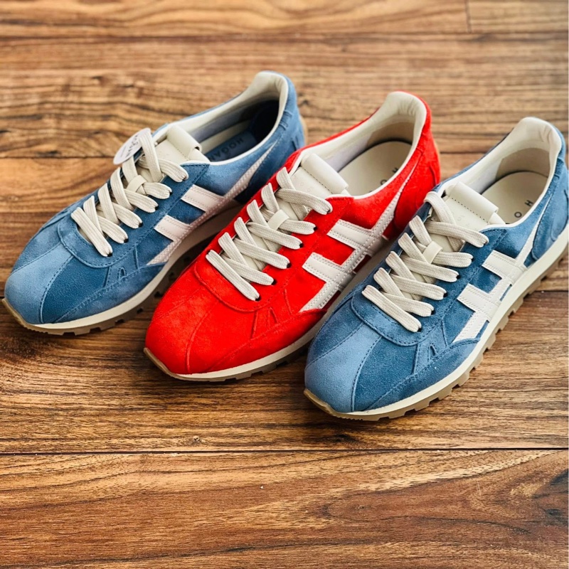 HOGAN復古風格德訓鞋（紅38.5&藍37.5 38）-9