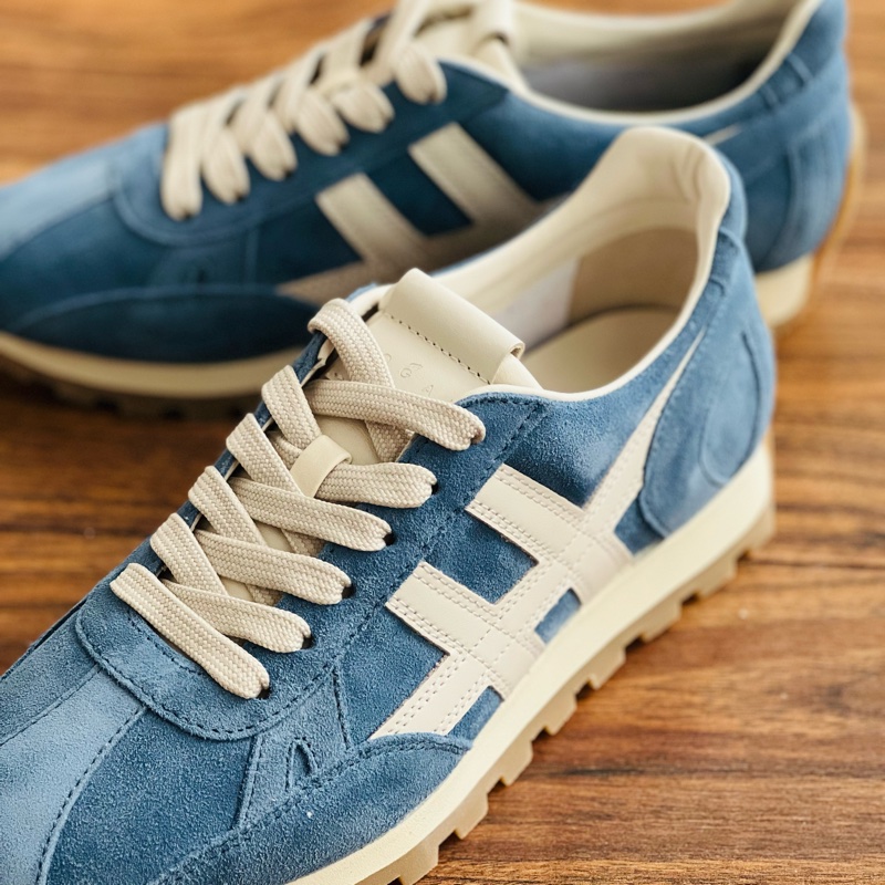 HOGAN復古風格德訓鞋（紅38.5&藍37.5 38）-13