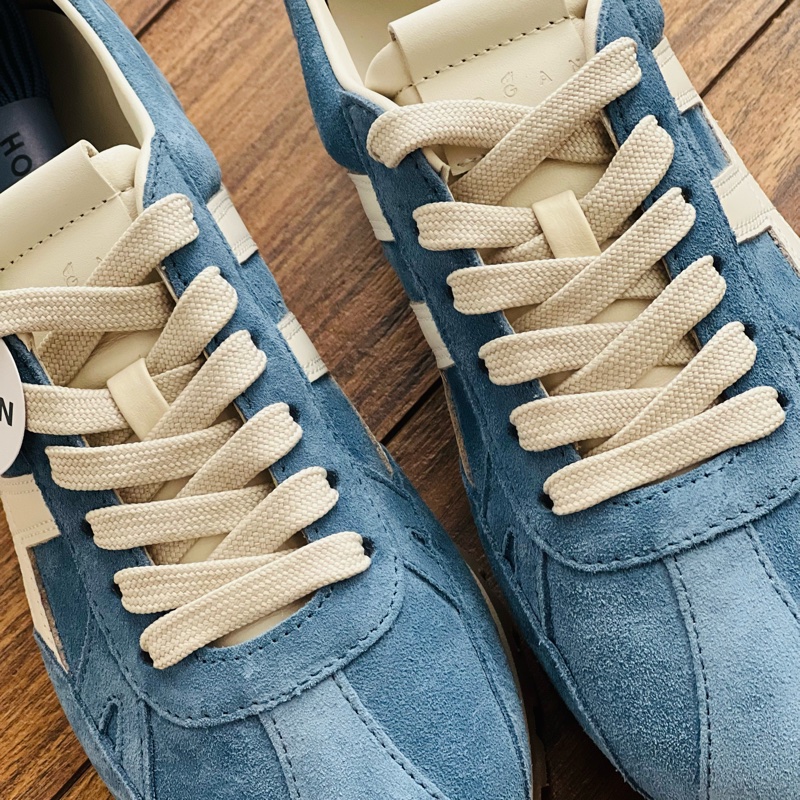 HOGAN復古風格德訓鞋（紅38.5&藍37.5 38）-15