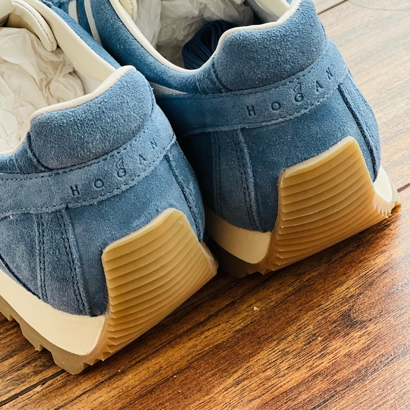 HOGAN復古風格德訓鞋（紅38.5&藍37.5 38）-16