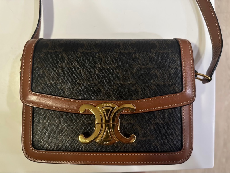 Celine CLASSIQUE TRIOMPHE標誌印花手袋-2