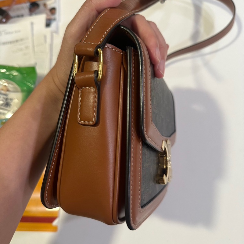 Celine CLASSIQUE TRIOMPHE標誌印花手袋-5