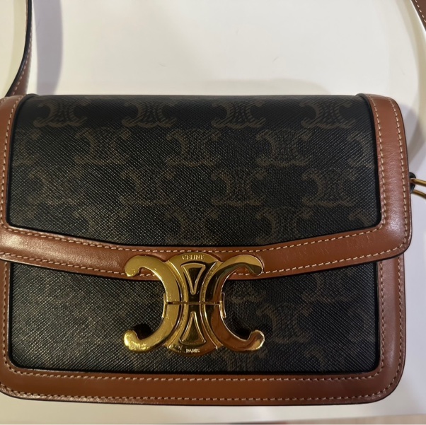 Celine CLASSIQUE TRIOMPHE標誌印花手袋-9
