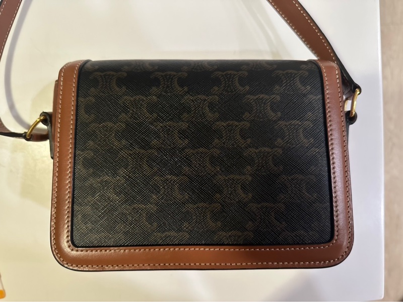 Celine CLASSIQUE TRIOMPHE標誌印花手袋-10