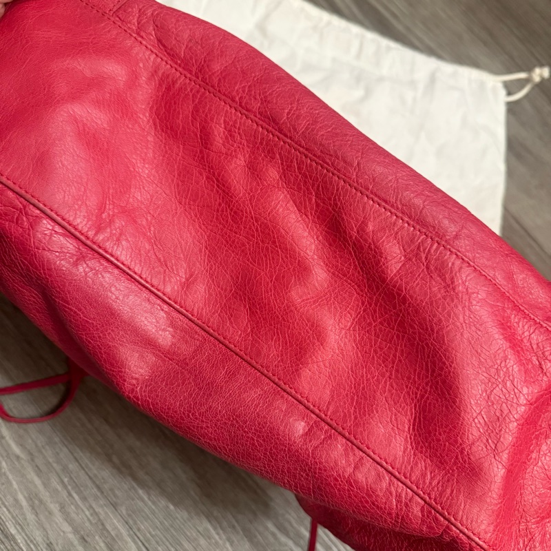 Balenciaga le city巴黎世家紅色機車包-4