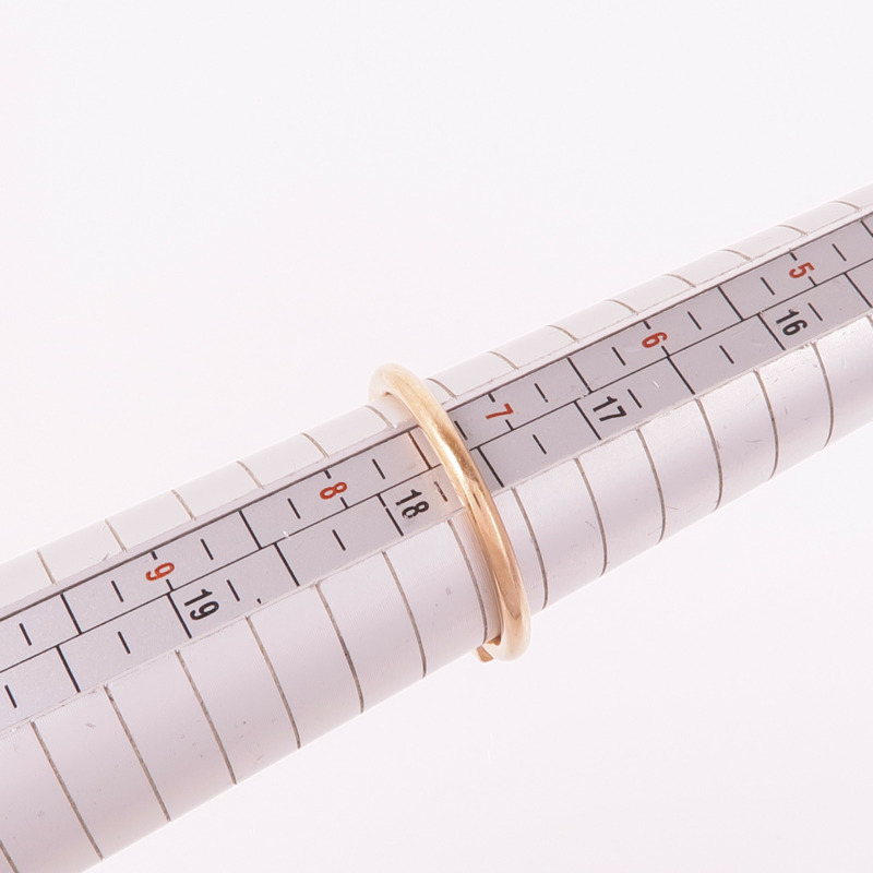 TIFFANY＆CO 18K玫瑰金Black Onyx Wire Ring縞瑪瑙戒指US#7.5-7