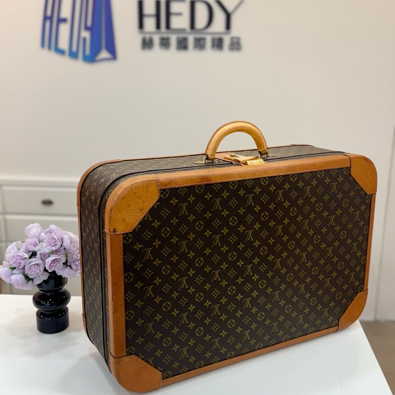 Louis Vuitton 大型金釦行李箱-1
