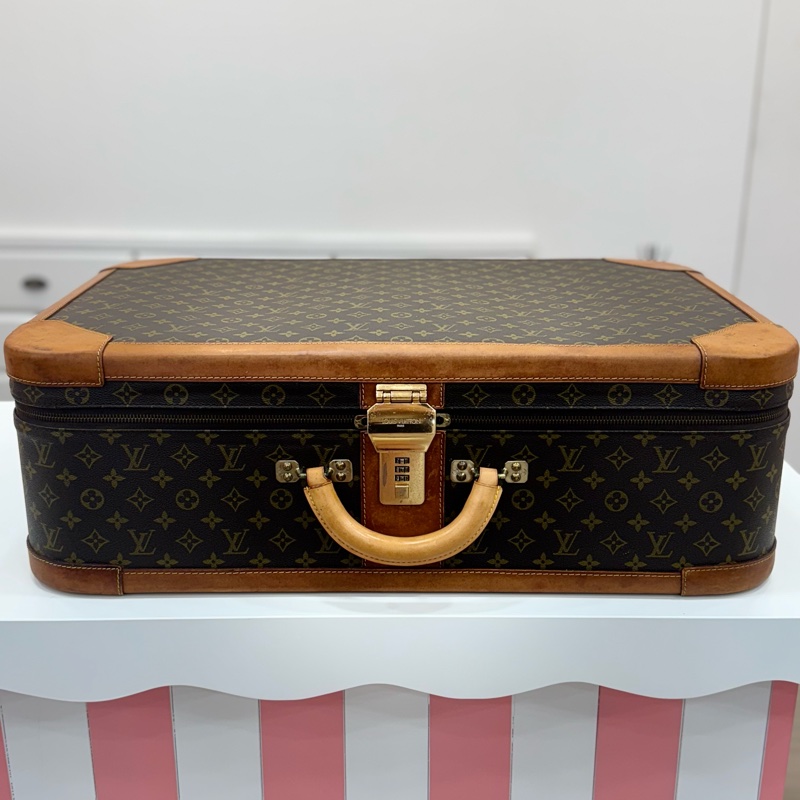 Louis Vuitton 大型金釦行李箱-8