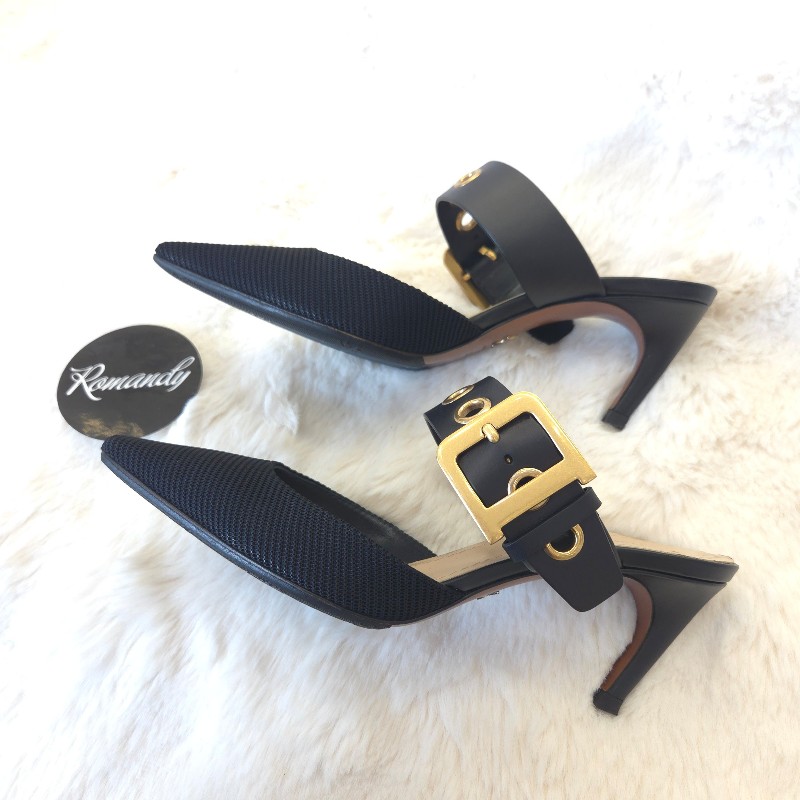 Dior 緞面尖頭跟鞋 36.5 二手-2