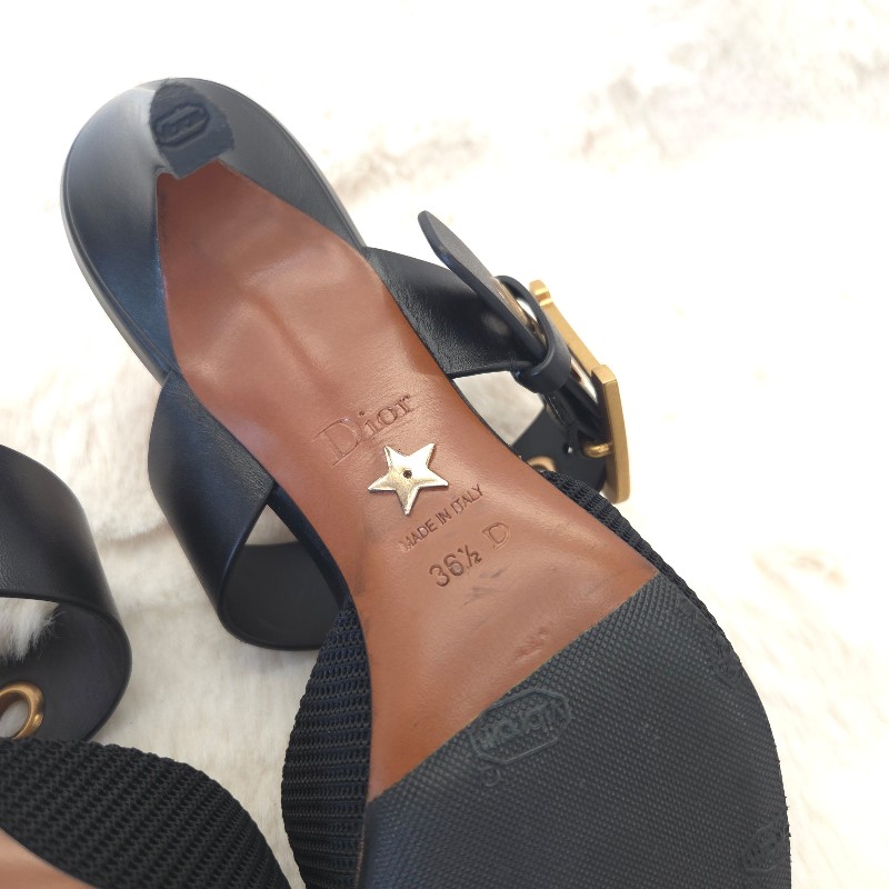 Dior 緞面尖頭跟鞋 36.5 二手-5