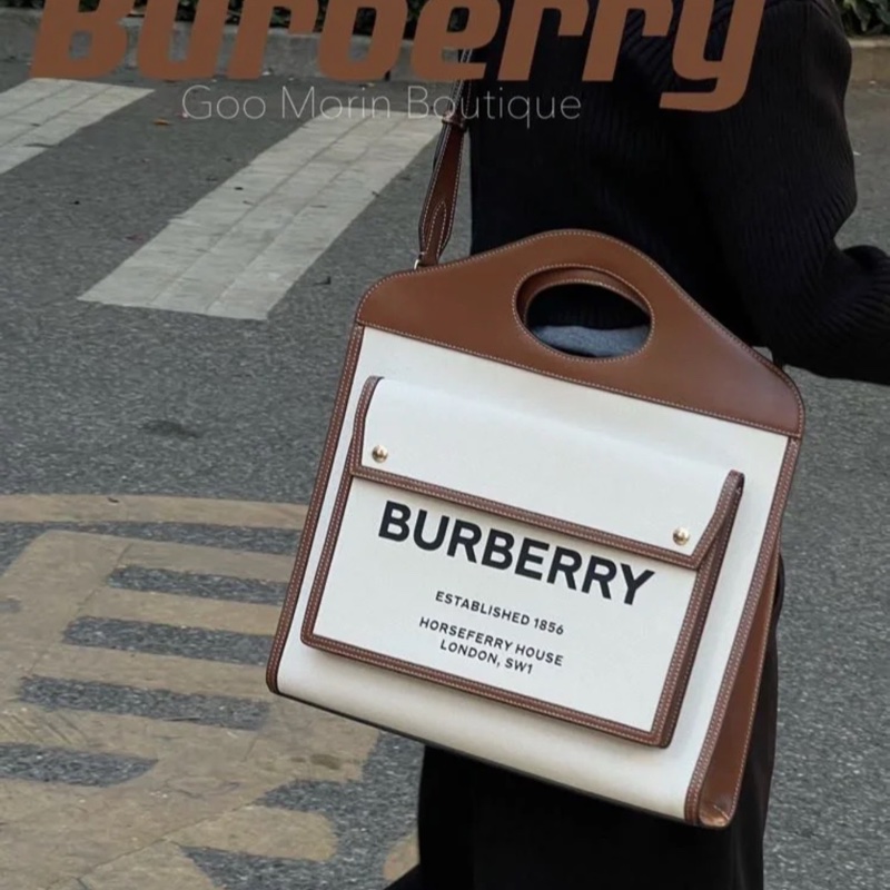 (超新!💝) Burberry 巴寶莉 大款 手提+斜背包 專櫃93000!-27