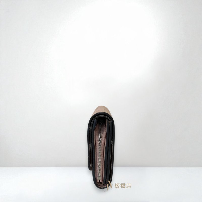 LV皮夾 Mahina粉牛皮雷射洞洞兩折短夾M62541-2