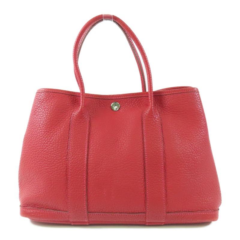 HERMES Negonda Garden Party TPM銀扣手挽袋Q5 Rouge Casaque-0