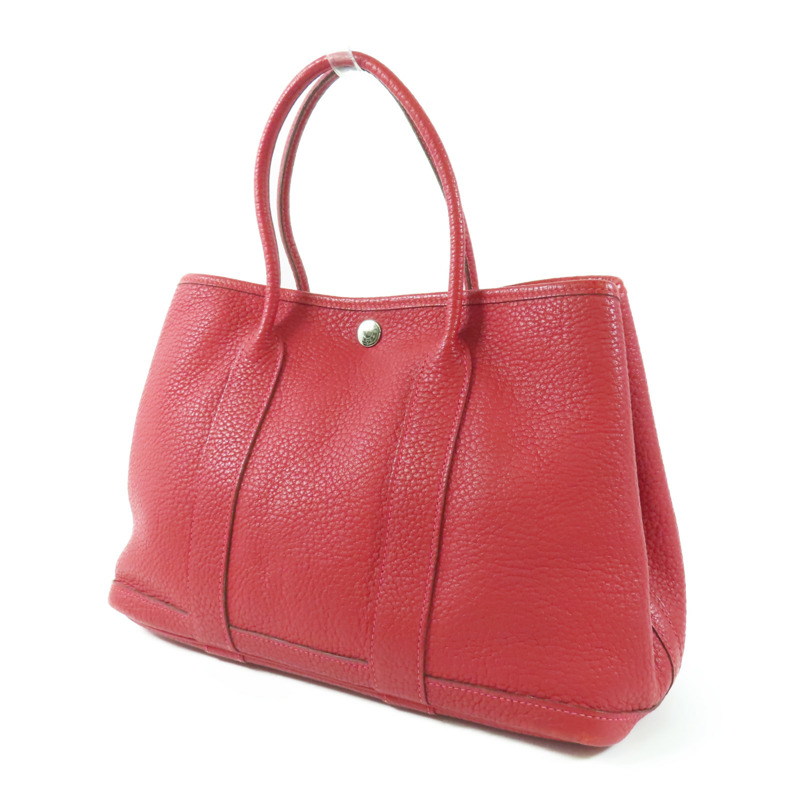 HERMES Negonda Garden Party TPM銀扣手挽袋Q5 Rouge Casaque-2
