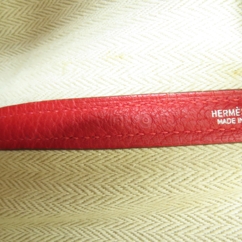 HERMES Negonda Garden Party TPM銀扣手挽袋Q5 Rouge Casaque-7
