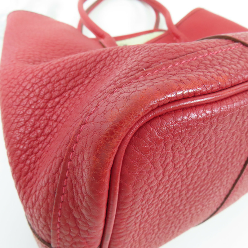 HERMES Negonda Garden Party TPM銀扣手挽袋Q5 Rouge Casaque-12