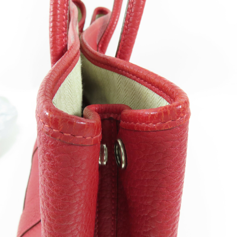 HERMES Negonda Garden Party TPM銀扣手挽袋Q5 Rouge Casaque-14