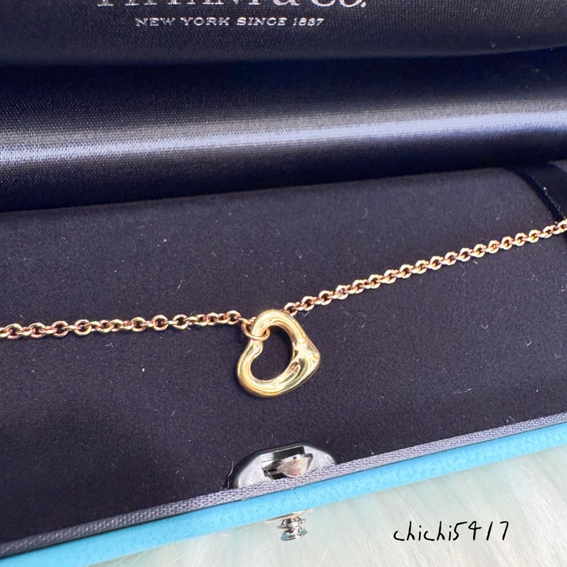 Tiffany&Co OpenHeart 750黃K手鍊-1