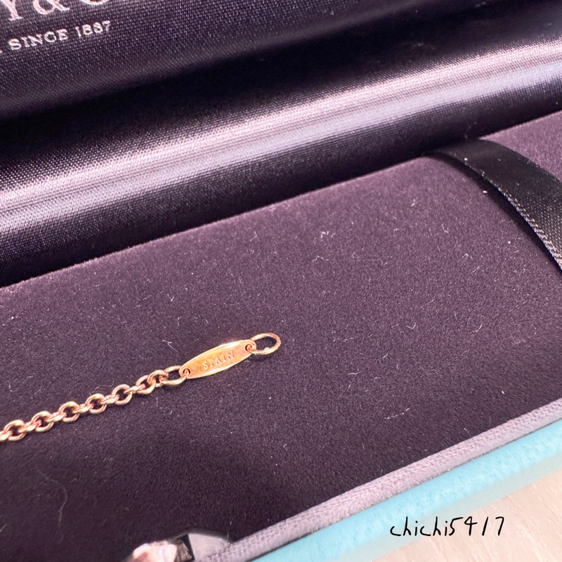 Tiffany&Co OpenHeart 750黃K手鍊-3