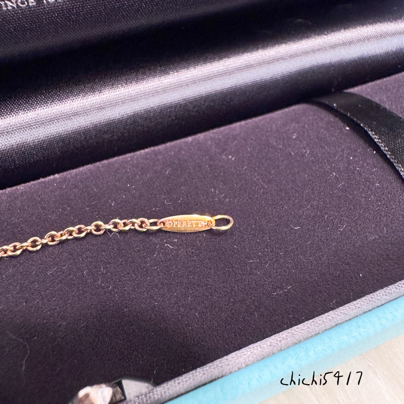 Tiffany&Co OpenHeart 750黃K手鍊-4