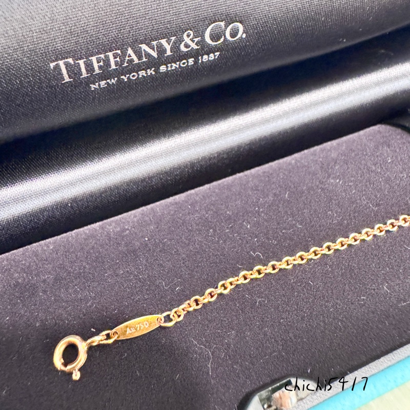 Tiffany&Co OpenHeart 750黃K手鍊-6