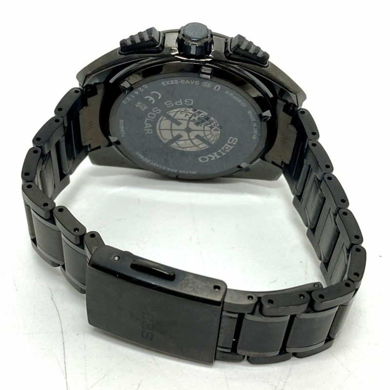 精工 SBXC069/5X53-0AV0 Astron Global Line 星期日期 GPS 太陽能電波腕錶 鈦金屬 男式 黑色-7