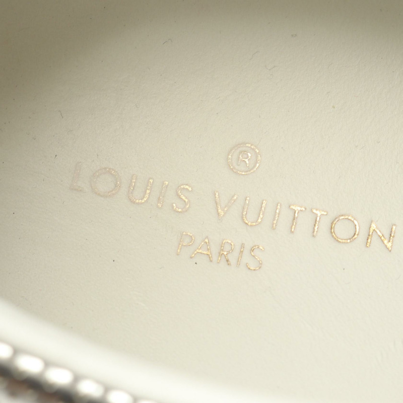 LOUIS VUITTON Frontrow Line 運動鞋 皮革 藍色 二手 男士 #7 1/2 LV-4