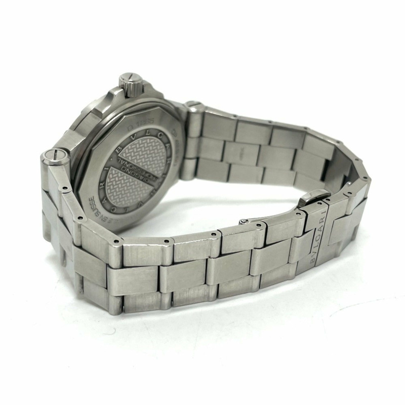 BVLGARI Diagono Scuba Aqua Chronometer DP42SSD 自動日期腕錶,不鏽鋼,男士,銀色-5