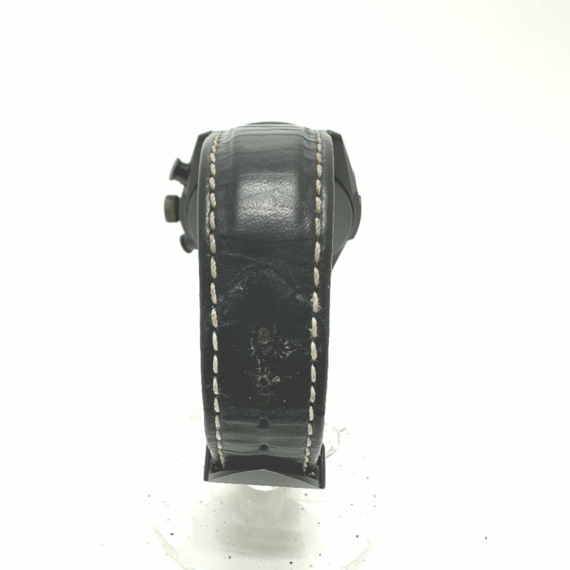 TUDOR Fastrider Black Shield 42000CN 自動腕錶,配備日期顯示、陶瓷和皮革錶帶、男士-4