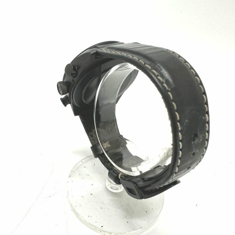 TUDOR Fastrider Black Shield 42000CN 自動腕錶,配備日期顯示、陶瓷和皮革錶帶、男士-5