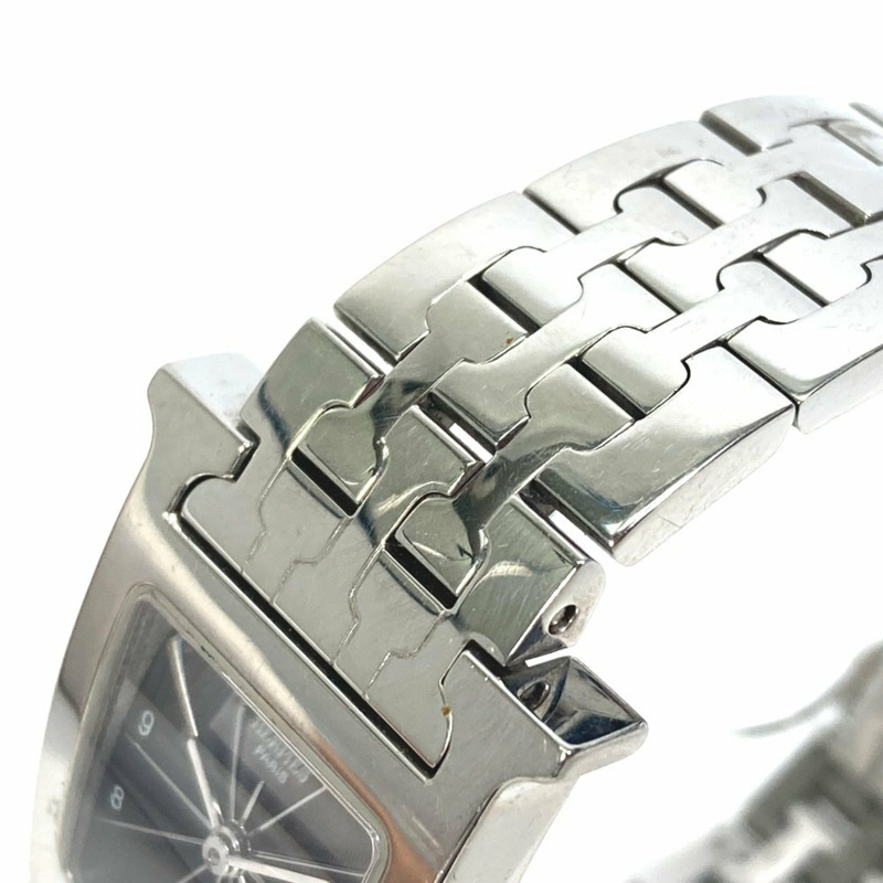 HERMES HH1.210 H 石英腕錶,不鏽鋼,女士,銀色-4