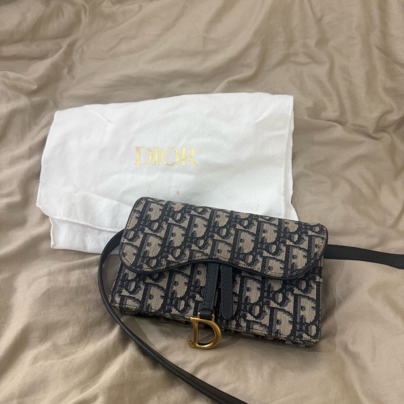 Dior saddle 老花腰包-9