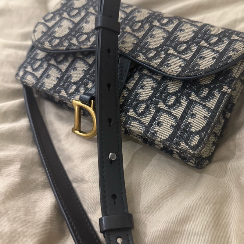 Dior saddle 老花腰包-21