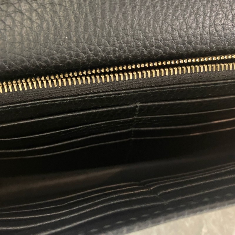 GUCCI/古馳 雙G系列 雙G徽標按扣開合 荔枝紋皮革 鏈條包-8