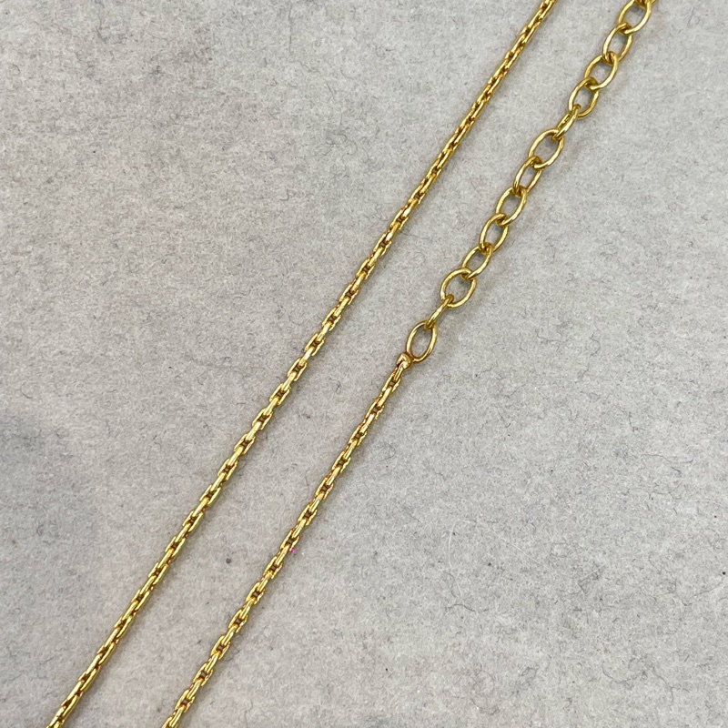 Dior 中古Vintage 水鑽金色耳夾項鏈套裝 XA658-7